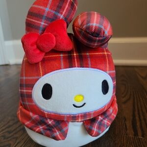 Squishmallows My Melody Plaid Christmas Holiday Plush Stuffed Animal